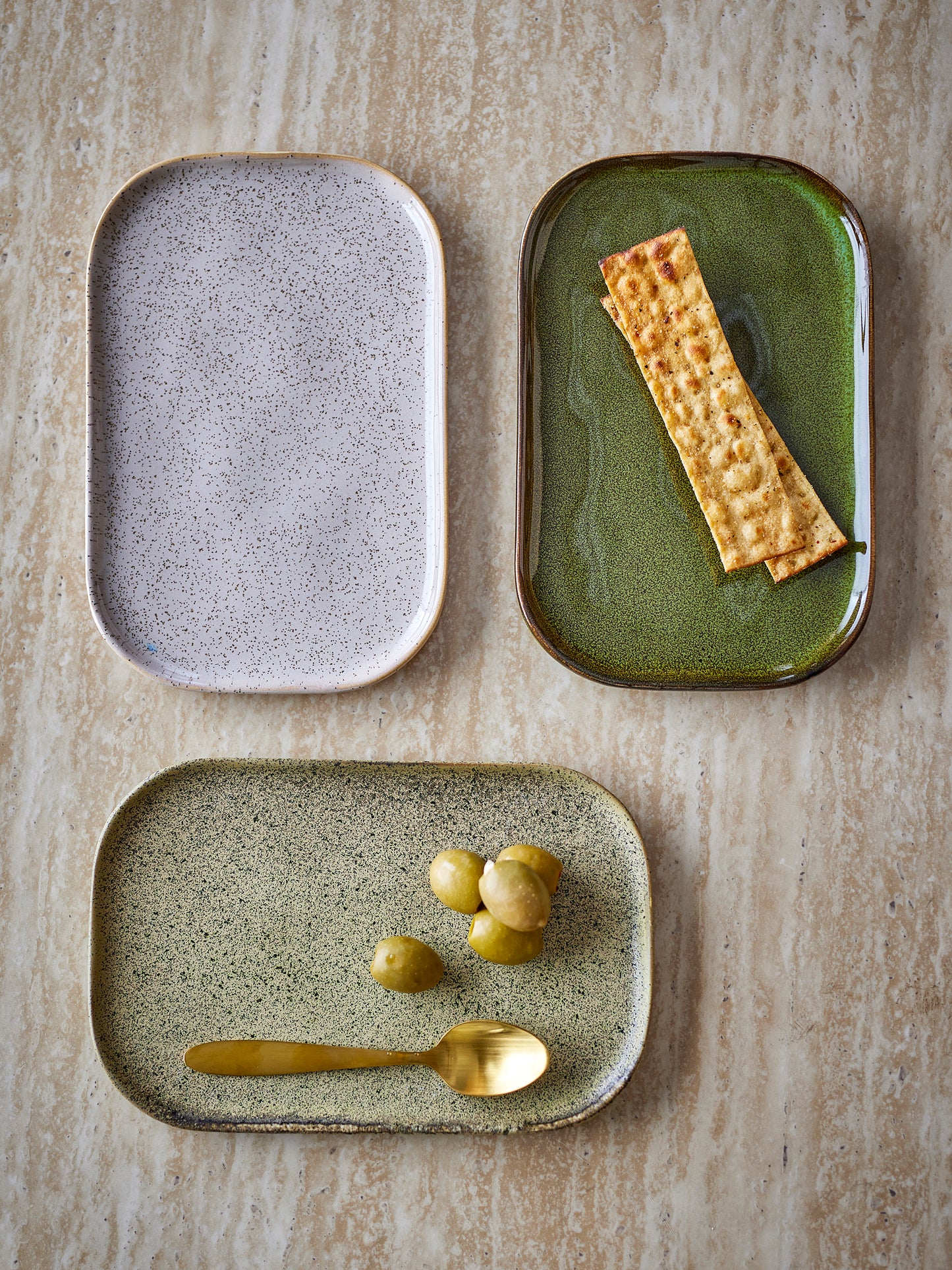 Bloomingville Adison Bord - Set van 3 - Groen